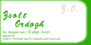 zsolt ordogh business card